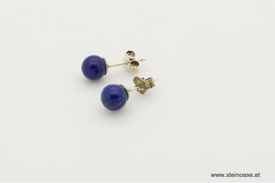 Ohrstecker Lapis Lazuli Silber 6mm